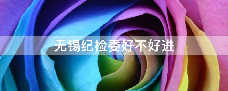 无锡纪检委好不好进