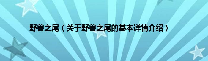 野兽之尾（关于野兽之尾的基本详情介绍）