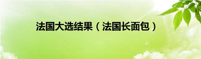 法国大选结果（法国长面包）